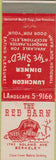 Matchbook Cover - The Red Barn Berkeley CA