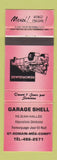 Matchbook Cover - Shell oil gas St Romain Meg Cmpt QC WEAR