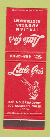 Matchbook Cover - Little Joe's Restaurant Italian Los Angeles CA