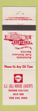 Matchbook Cover - AJ Hogue Shell oil gas The Pas MB