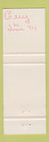 Matchbook Cover - AJ Hogue Shell oil gas The Pas MB