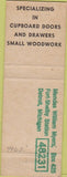 Matchbook Cover - Bennett Woodcraft Ferndale MI
