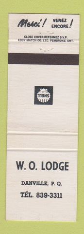 Matchbook Cover - Shell oil gas WO Lodge Danville QC