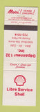 Matchbook Cover - Shell oil gas Libre Pointe au Pere QC