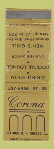 Matchbook Cover - Corona Restaurant Chicago IL WEAR