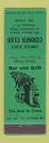 Matchbook Cover - Uncle Joe's Corner Club Newark NJ