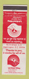 Matchbook Cover - United Way Washington DC DD Bean WEAR
