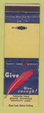 Matchbook Cover - Community Chest Springfield MA? WEAR