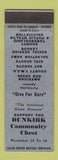 Matchbook Cover - Dunkirk Community Chest NY?