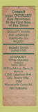 Matchbook Cover - Precision Optical Cleveland OH