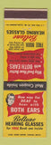 Matchbook Cover - Beltone Hearing Aid Glasses