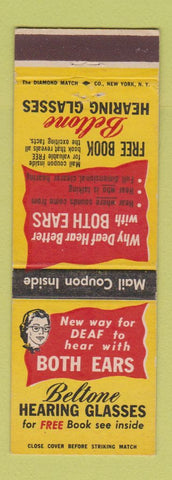 Matchbook Cover - Beltone Hearing Aid Glasses
