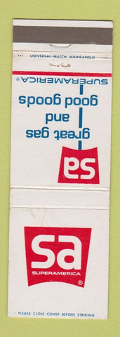 Matchbook Cover - Super America oil gas MN