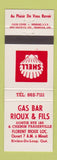 Matchbook Cover - Shell oil gas Bar Rioux Fils Riviere Du Loup QC