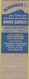 Matchbook Cover - Hancock Insurance Lewis IA WEAR