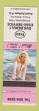 Matchbook Cover - Esso oil gas Guilbeault South Durham QC pinup
