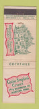 Matchbook Cover - Cassie Snyder's Corner Allentown PA feature restaurant