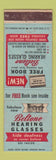 Matchbook Cover - Beltone Hearing Aid Glasses offer