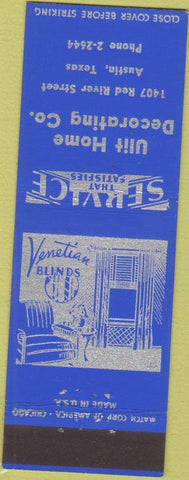 Matchbook Cover - Ulit Home Decorating Austin TX