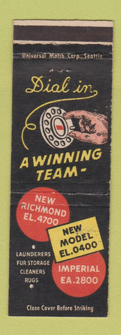 Matchbook Cover - New Richmond Model Imperial Dry Cleaning Laundry Seattle?