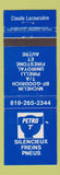 Matchbook Cover - Petro T oil gas Claude Lacoursiere QC