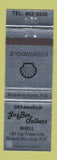 Matchbook Cover - Shell oil gas Depanneur Gaz Bar Riviere Du Loup QC