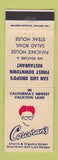 Matchbook Cover - Corcoran's Restaurant San Luis Obispo CA