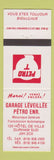 Matchbook Cover - Petro T oil gas Grage Leveillee Durham Sud QC