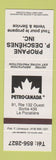 Matchbook Cover - Petro Canada oil gas P Deschenes La Pocatiere QC SAMPLE
