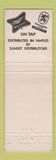 Matchbook Cover Little Hofbrau Haus German Restaurant Miller High Life Beer WORN