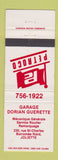 Matchbook Cover - Petroco oil gas Dorian Guerette Joliette QC