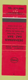 Matchbook Cover - Esso oil gas Desharnais Gaz Bar Pont Rouge QC RED