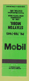 Matchbook Cover - Stayton Mobil oil gas OR GREEN