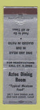 Matchbook Cover - Aztec Dining Room Mexican Food San Diego CA SILVER WEAR