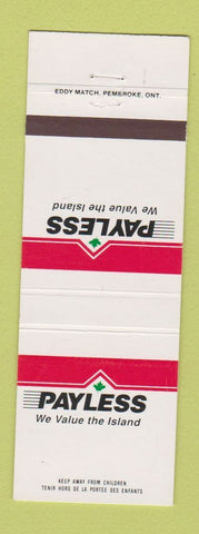 Matchbook Cover - Payless oil gas Canada