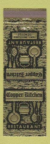 Matchbook Cover - Copper Kitchen Restaurant Seattle WA