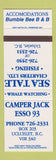Matchbook Cover - Sea Tale Chargers Fishing Esso oil gas Ucluelet BC SAMPLE