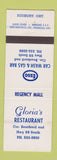 Matchbook Cover - Esso oil gas Sudbury ON Gloria's Restaurant WEAR