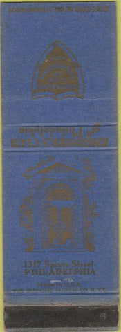 Matchbook Cover - Business Club of Philadelphia PA WEAR