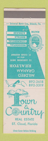 Matchbook Cover - Town & Country Real Estate St Cloud FL Mildred Graham