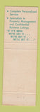 Matchbook Cover - Town & Country Real Estate St Cloud FL Mildred Graham