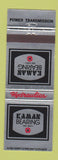Matchbook Cover - Kaman Bearing and Supply Hydraulics Transmission