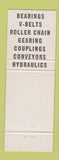 Matchbook Cover - Kaman Bearing and Supply Hydraulics Transmission