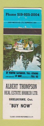 Matchbook Cover - Albert Thompson Real eState Shelburne ON