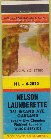 Matchbook Cover - Nelson Lauderette Oakland CA
