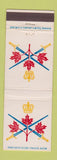 Matchbook Cover - Canadian Warning Siren Survival Attack Canada ARmy