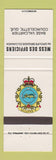 Matchbook Cover - Mess Des Officiers Canada Military Courcelette QC Canadian