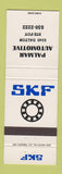 Matchbook Cover - SKF Bearings Palmar Automotive Ste Foy QC