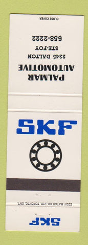Matchbook Cover - SKF Bearings Palmar Automotive Ste Foy QC
