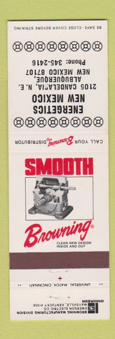 Matchbook Cover - Browning Energetics New Mexico Albuquerque NM